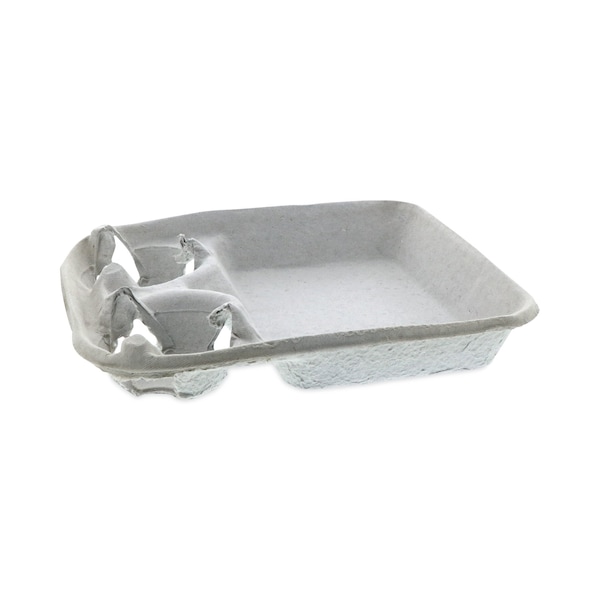 Pactiv EarthChoice Two-Cup Carrier with Food Tray, 8-24 oz, Two Cups, PK200 PK YM527535 - main